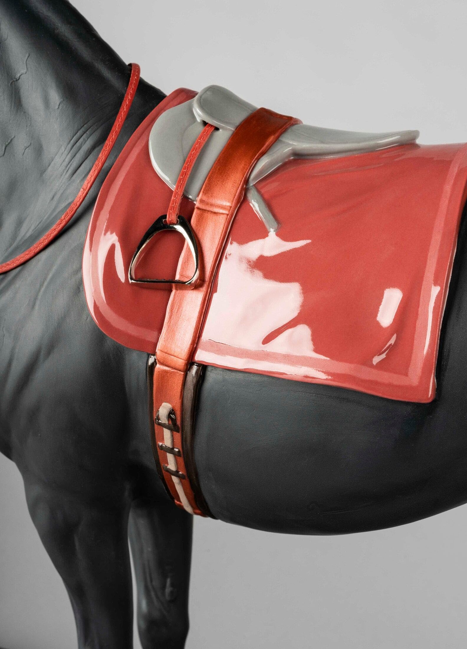Lladró Purosangue Inglese scultura cavallo porcellana