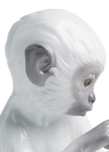 Lladró Sculture Curiosità figurina scimmia turchese