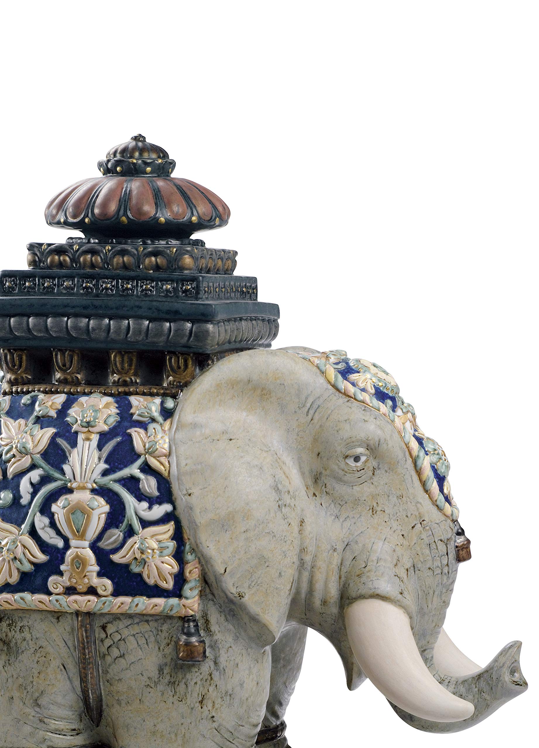 Lladró Alta Porcellana Elefante de Siam scultura porcellana serie limitata