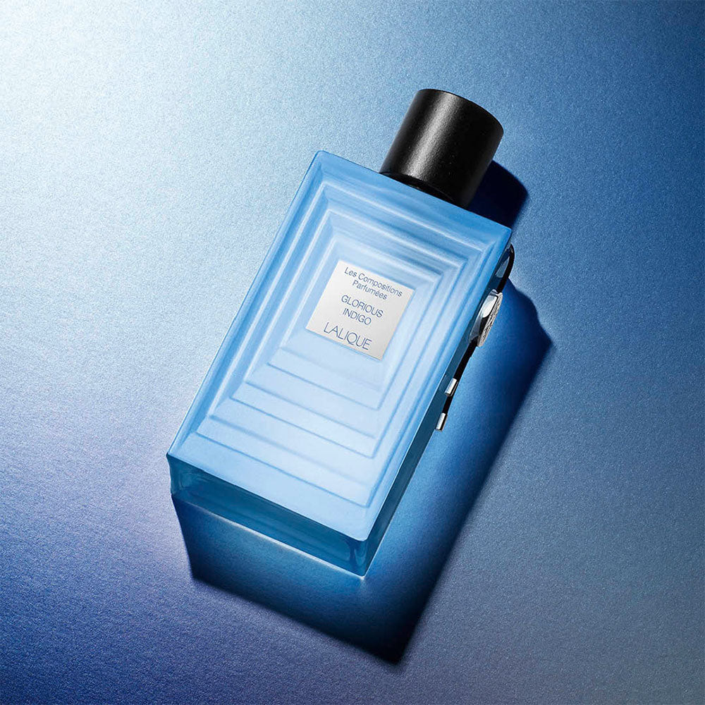 Lalique Glorious Indigo eau de parfum uomo 100 ml legnoso
