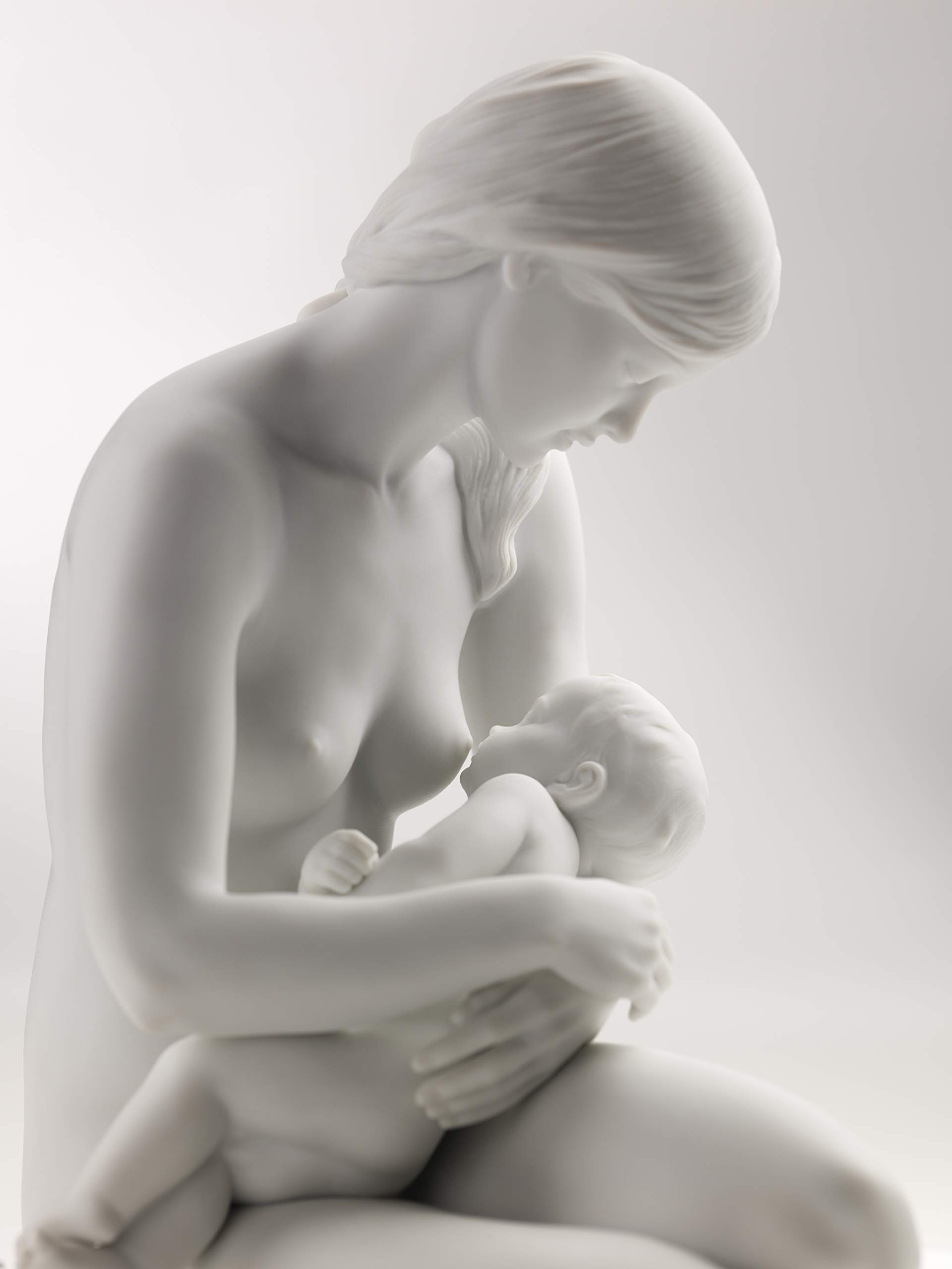 Lladró Sculture Madre Vincolo Vitale statua madre porcellana bianca
