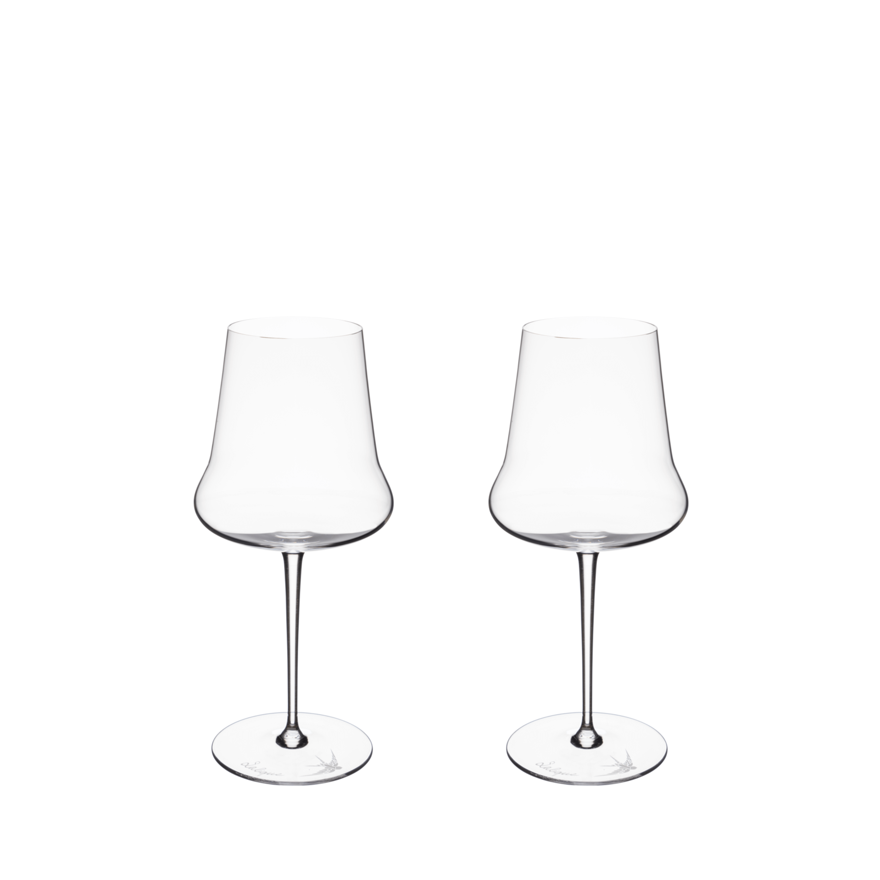Lalique 1er Cru set 2 calici vino in cristallo