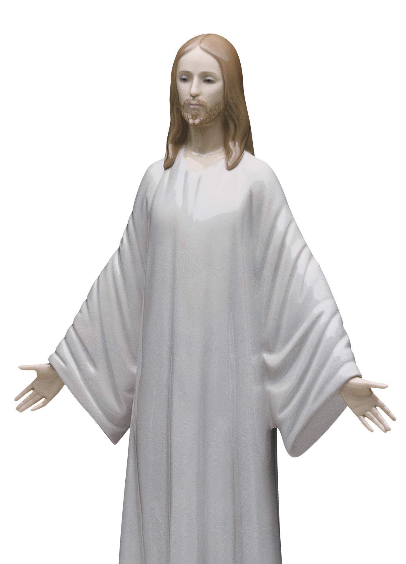 Lladró Sculture Gesù figurina porcellana Cristo tunica bianca