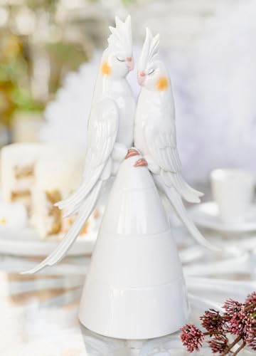 Lladró Ninfe Innamorate scultura porcellana cacatua