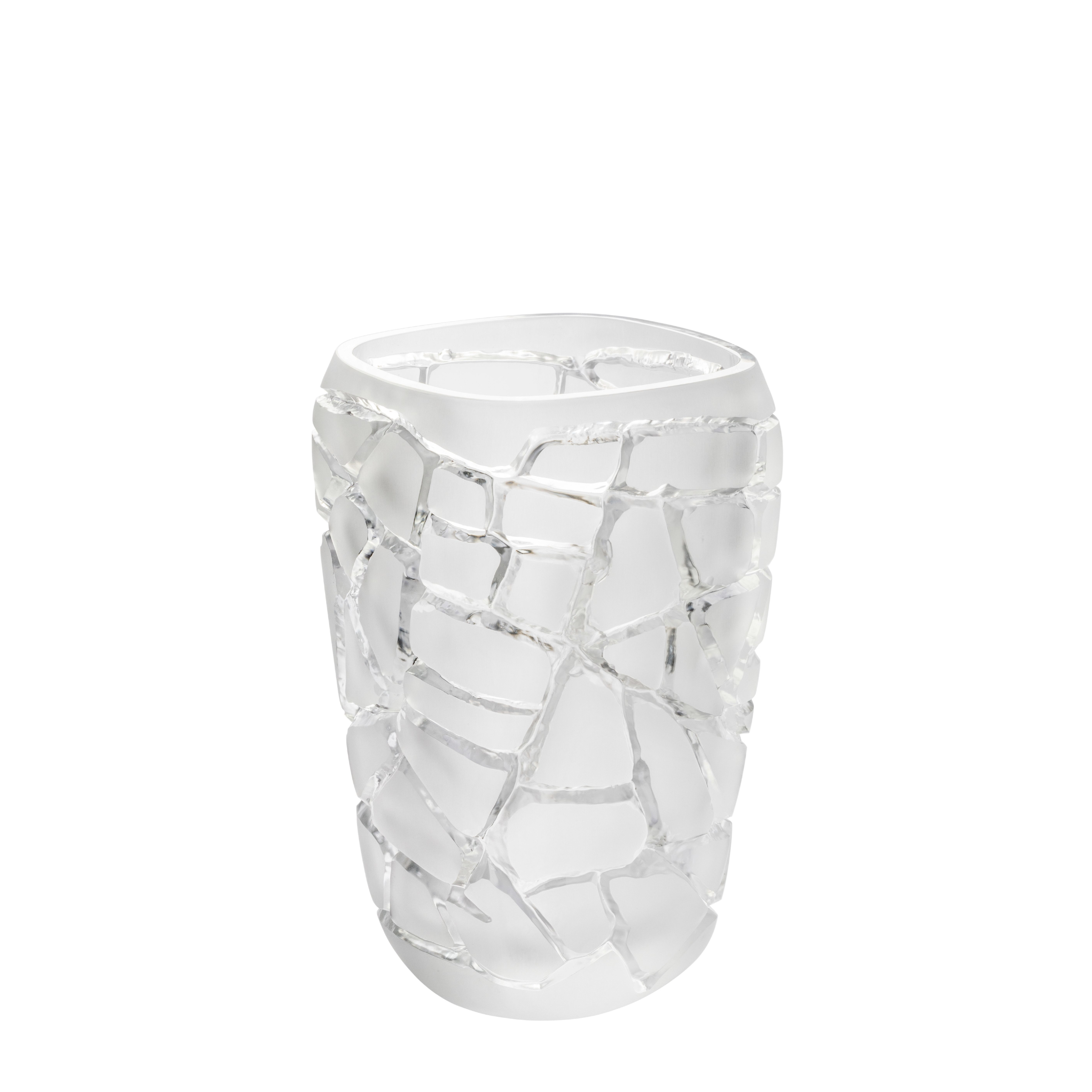 Lalique Magnitude Vaso Grande Cristallo Incolore L