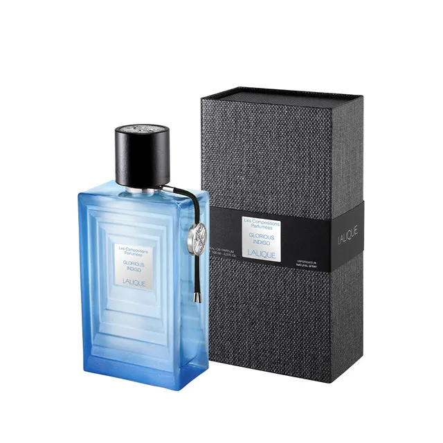 Lalique Glorious Indigo eau de parfum uomo 100 ml legnoso