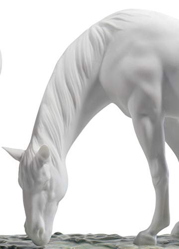 Lladró Alta Porcellana Cavalli nel Prato scultura cavalli