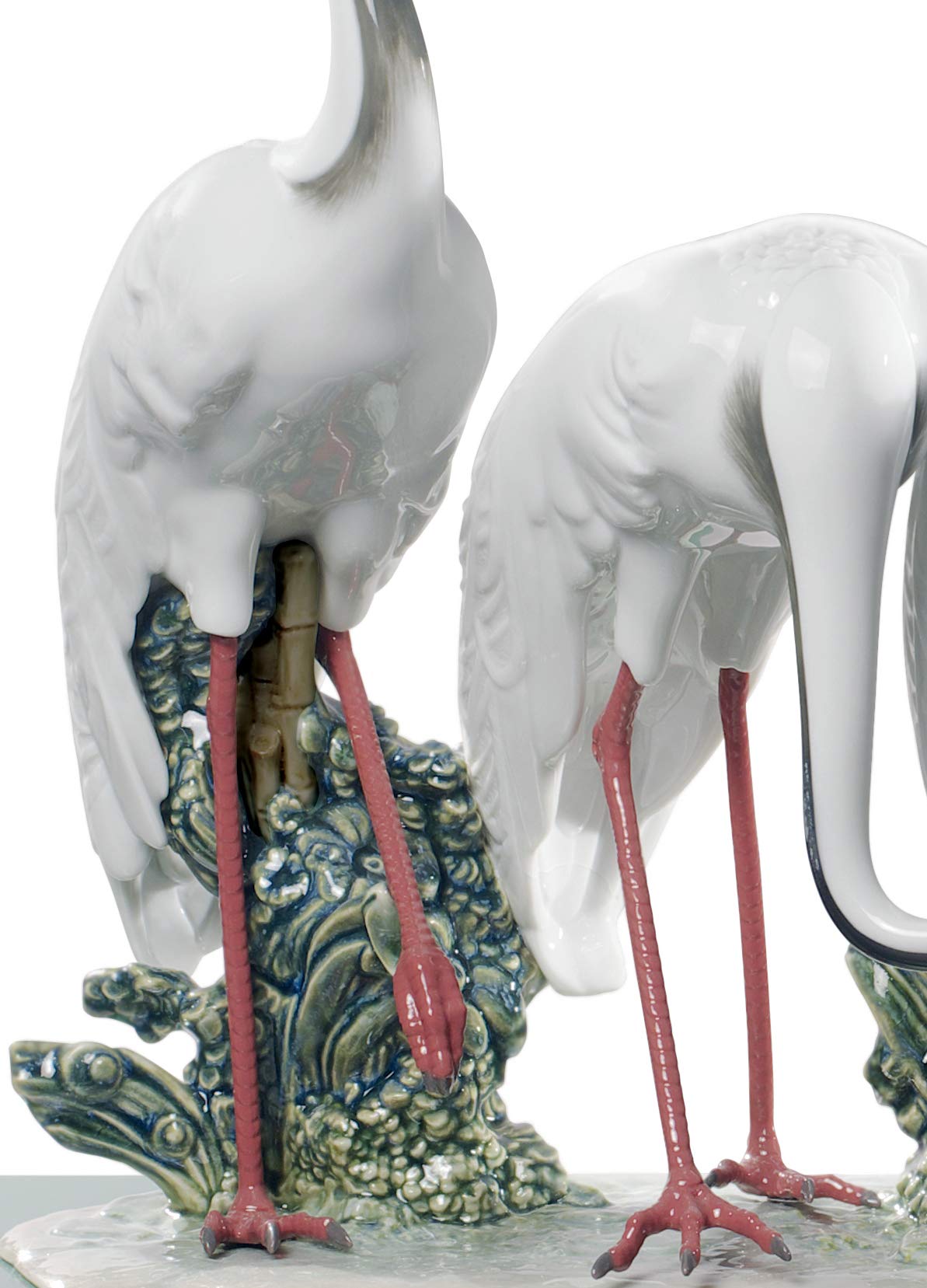 Lladró Alta Porcellana Gruppo di Gru scultura porcellana limitata