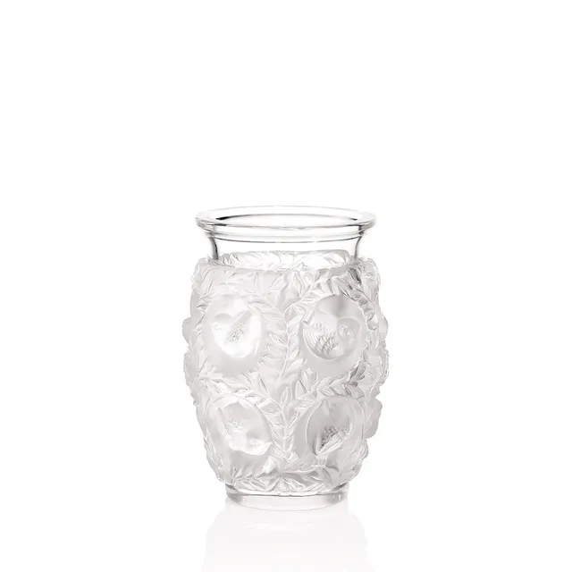 Lalique Bagatelle vaso in cristallo incolore uccelli