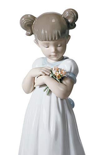 Lladró Sculture Bimba Fiori per Mamma Figurina Porcellana