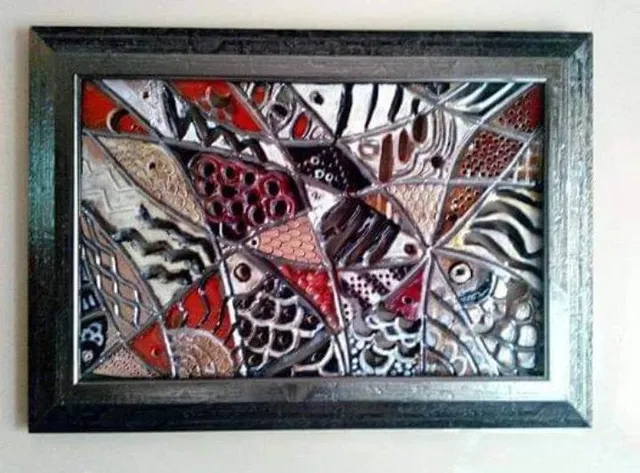 Raffaela Russo Quadri quadro ceramica dipinto a mano