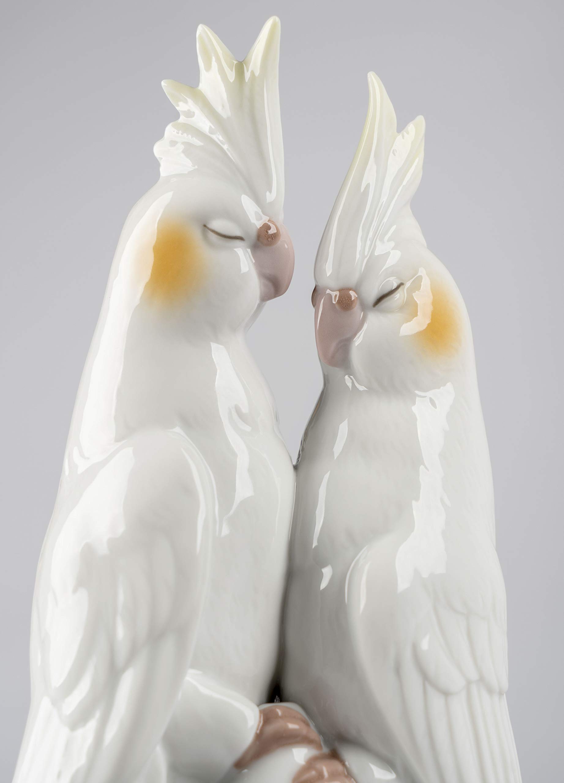 Lladró Ninfe Innamorate scultura porcellana cacatua