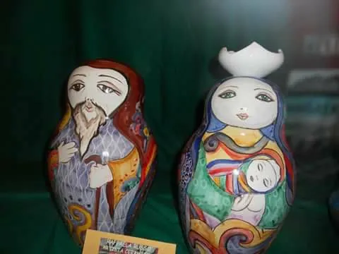 Raffaela Russo Arredo Matrioska in ceramica 04 dipinta mano