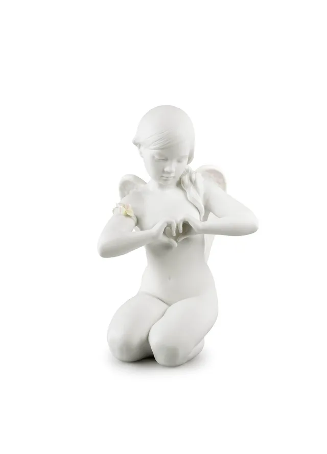 Lladró Angelo Cuore Celestiale scultura porcellana angelo