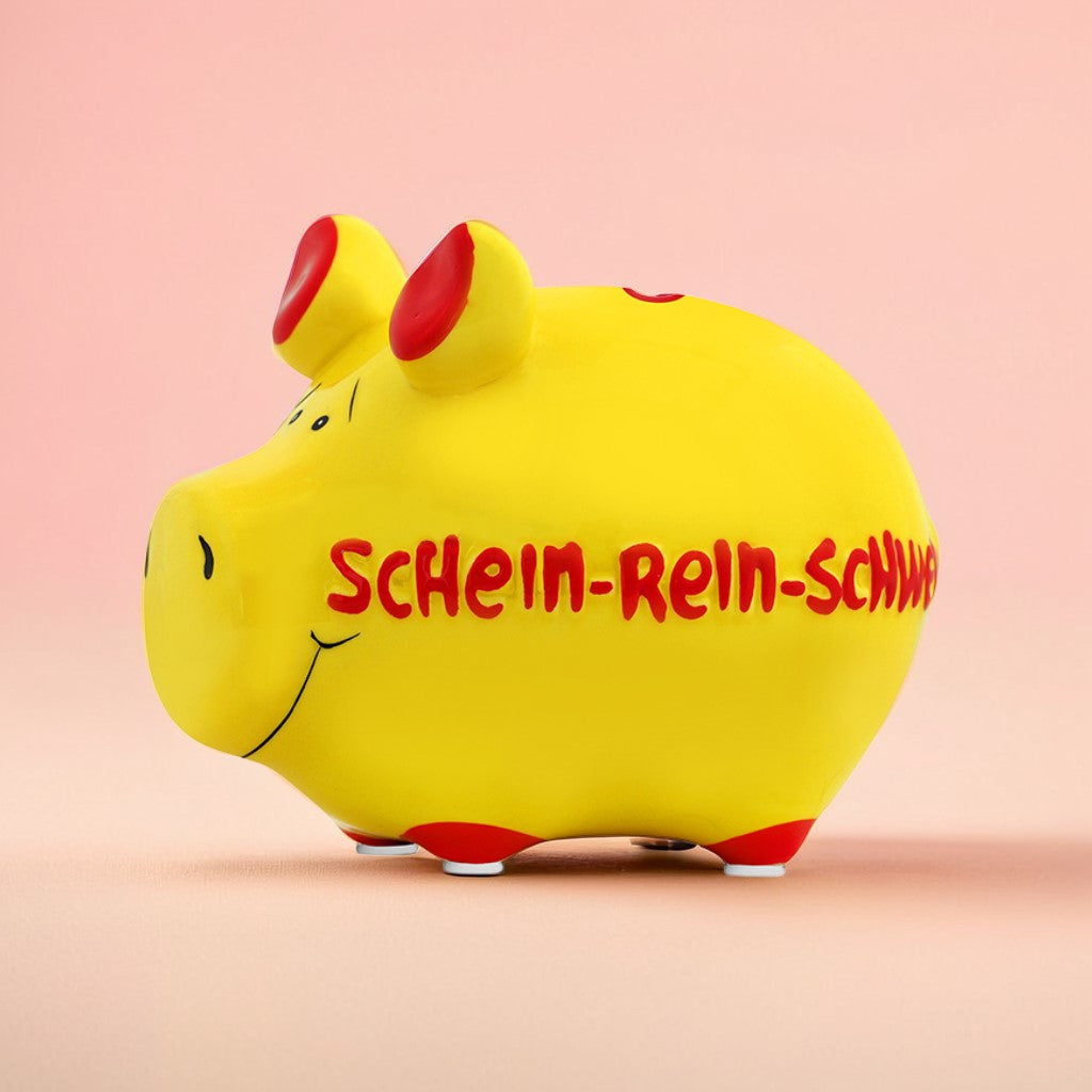 Sparschwein Kleinschweine Schein-Rein Salvadanaio Giallo