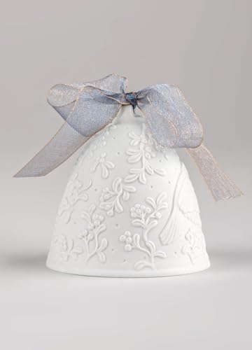 Lladró Campana di Natale 2026 ornamento porcellana blu