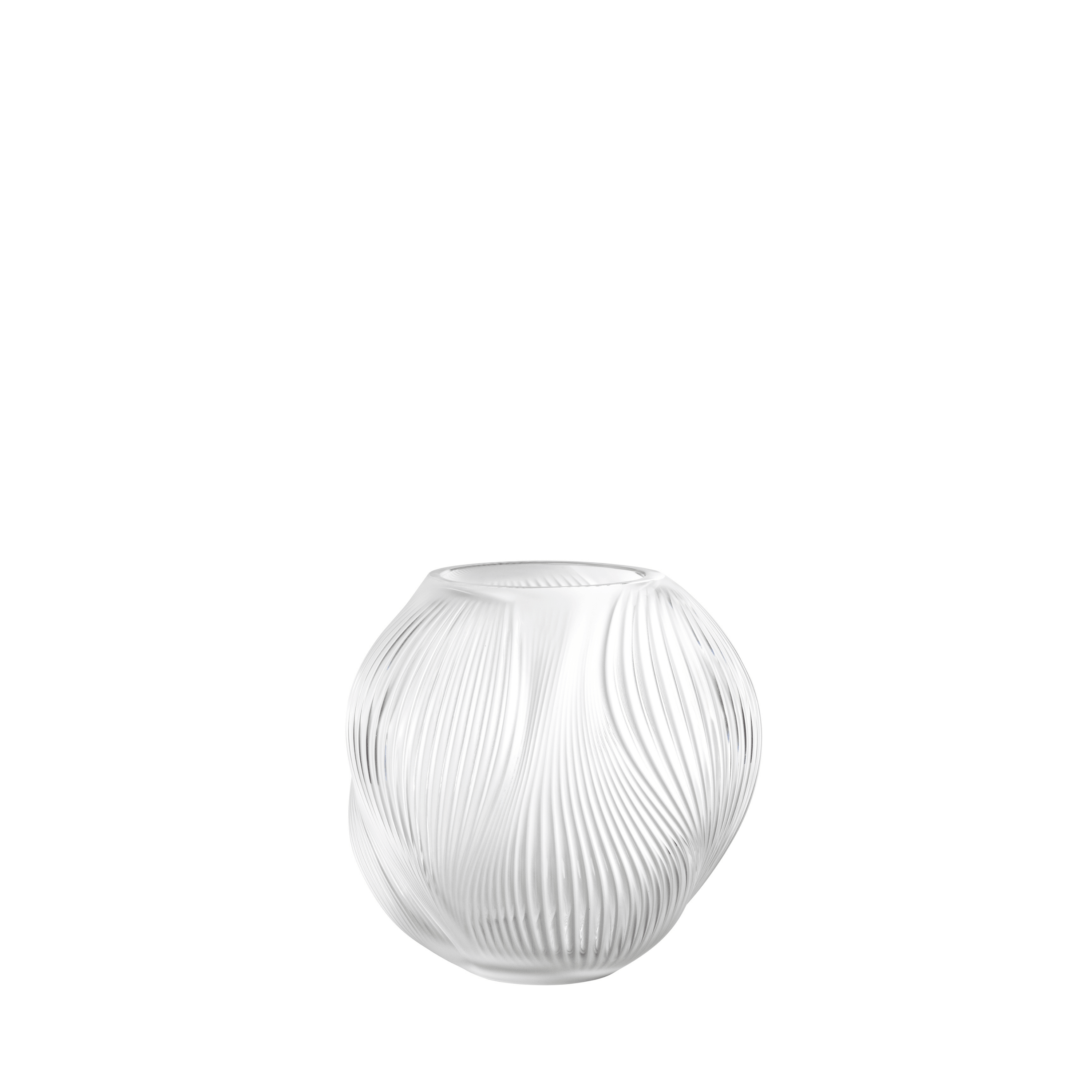 Lalique Alizé vaso piccolo in cristallo trasparente S