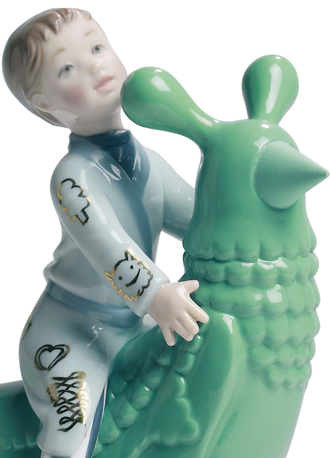 Lladró The Rocking Chicken Ride Statuina Bambino