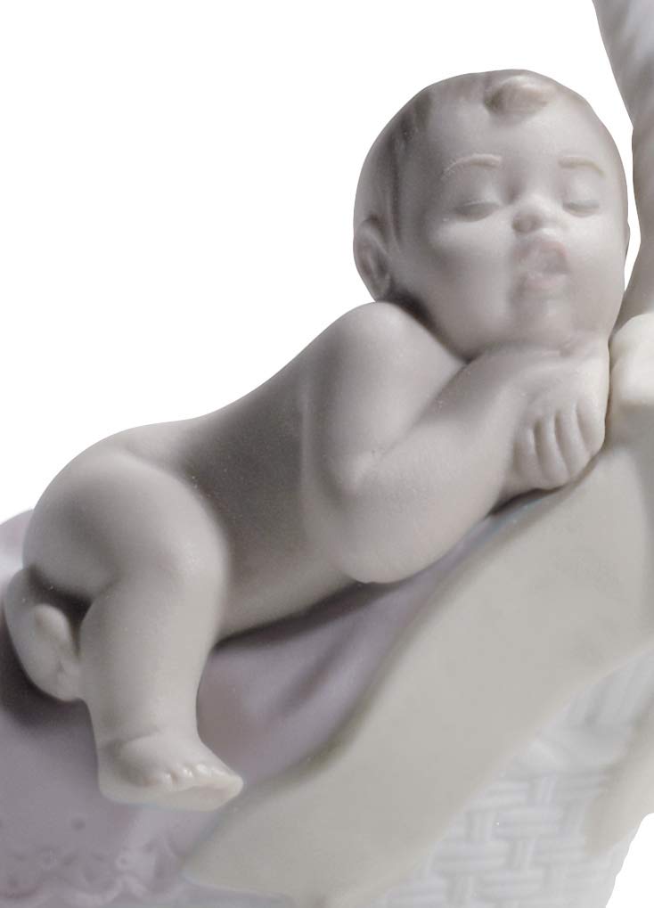 Lladró Neonata figurina bambino porcellana fatta a mano
