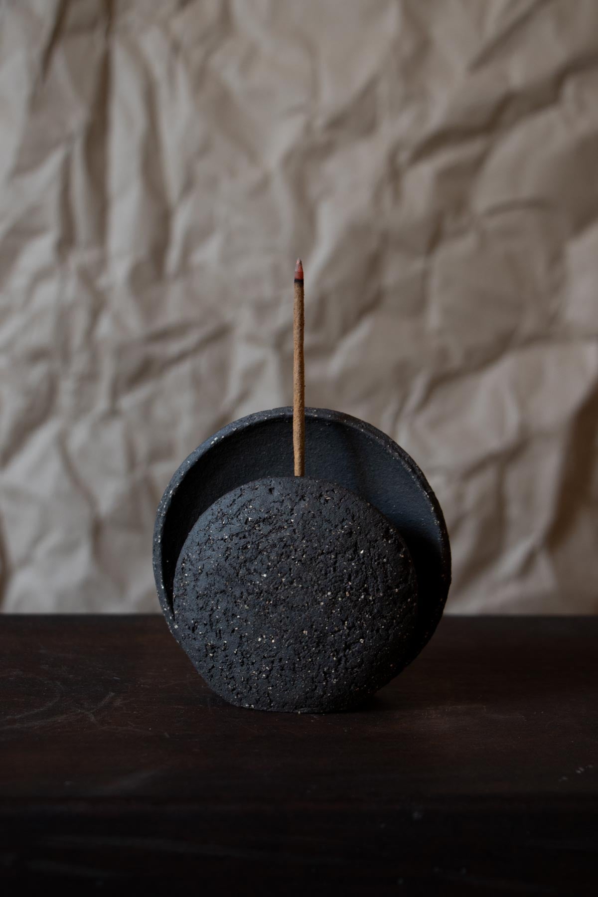 ClaireLune Nomad Luna brucia incenso nero gres