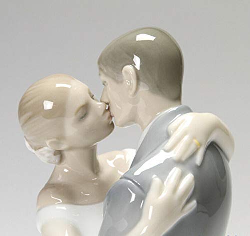 Lladró Nao 02001613 A Kiss Forever statuetta sposi bianco