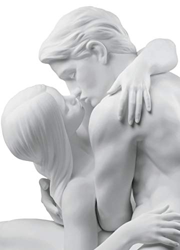Lladró Alta Porcellana Coppia Bacio scultura innamorati