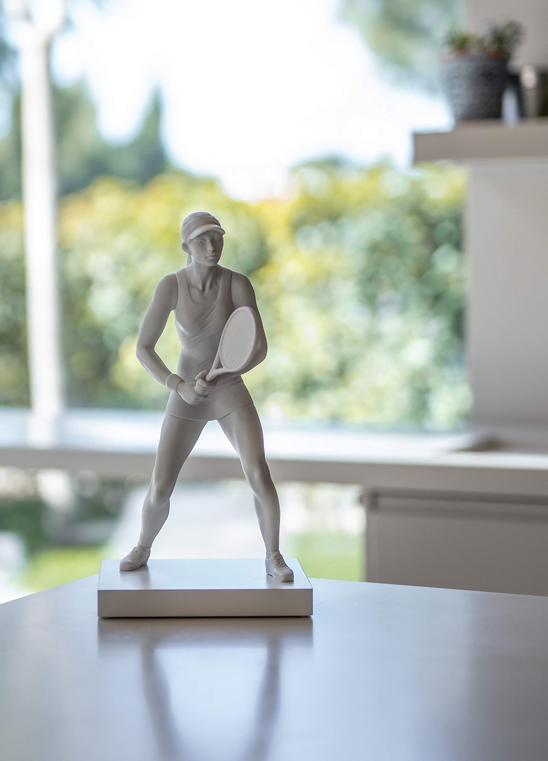 Lladró Sculture Tennista bianco figurina porcellana 30 cm
