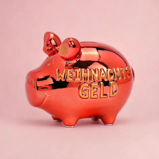 Sparschwein Company Kleinschweine Weihnachtsgeld salvadanaio rosso