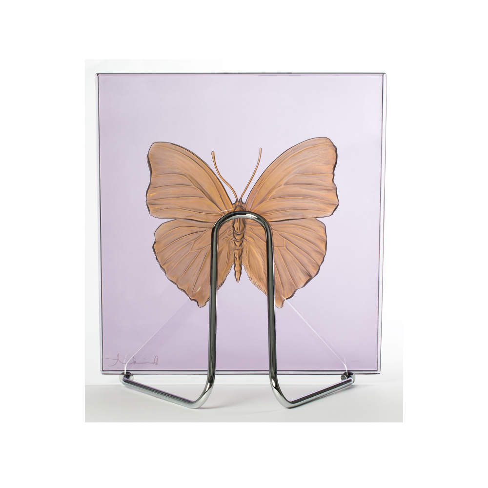 Lalique Art Eternal Easel pannello decorativo cromato