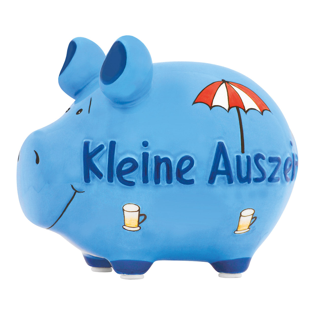 Sparschwein Company Kleine Auszeit salvadanaio piccolo blu