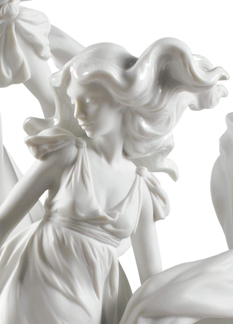 Lladró Sculture Allegoria Libertà Donna Bianca Porcellana
