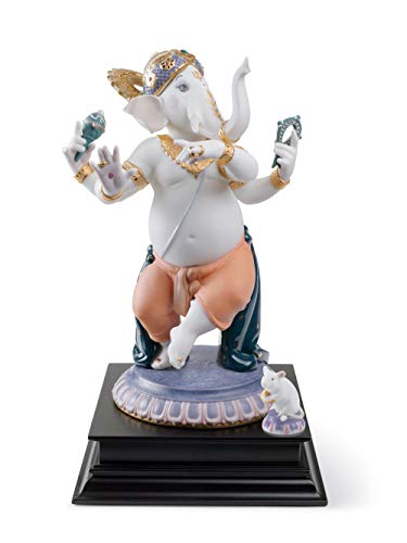 Lladró Alta Porcellana Ganesha Danzante statuetta porcellana