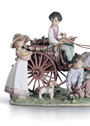 Lladró Alta Porcellana Bimbi Una Gita scultura bimbi limitata