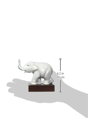 Lladró Portafortuna Figurina Elefante Porcellana Fatta Mano