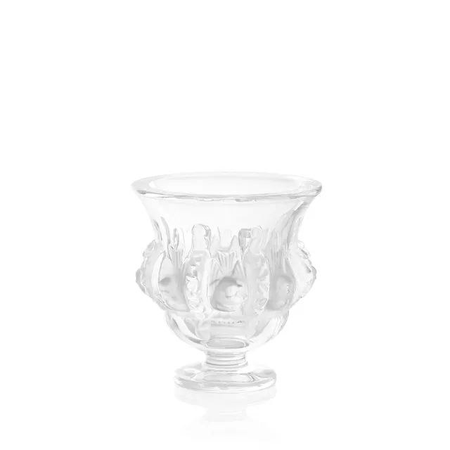 Lalique Dampierre Vaso in Cristallo con Uccelli