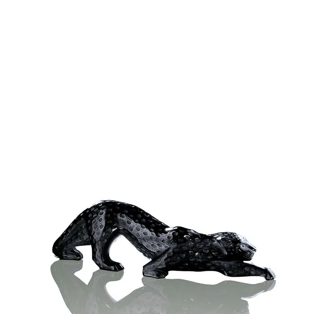 Lalique Zeila Panther scultura nero M