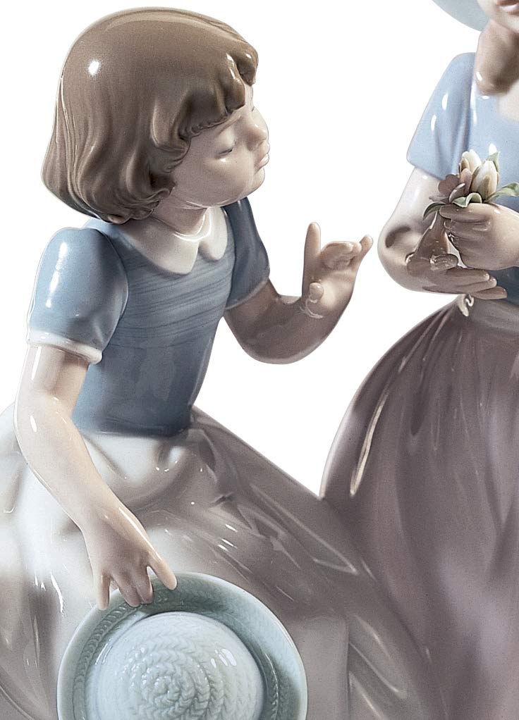 Lladró La Mia Migliore Amica Figurina Ragazze Porcellana