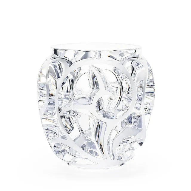 René Lalique Tourbillons Vaso in Cristallo XXL Incolore