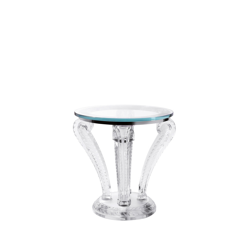 Lalique Marsan Tavolino Piedistallo Cristallo Taglia Unica