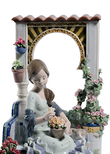 Lladró Sculture Patio Andaluz statuetta donna porcellana limitata