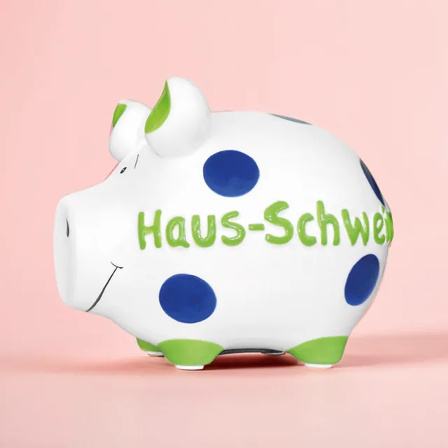 Sparschwein Company Kleinschweine Haus-Schwein salvadanaio bianco
