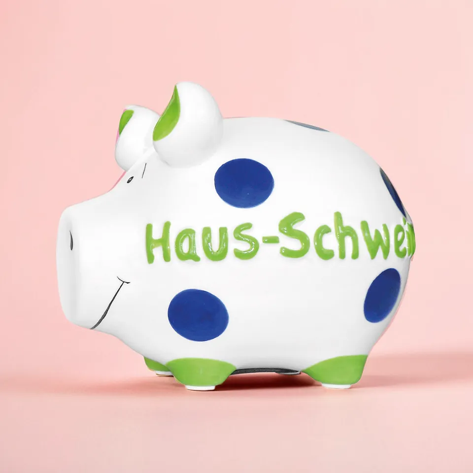 Sparschwein Company Kleinschweine Haus-Schwein salvadanaio bianco