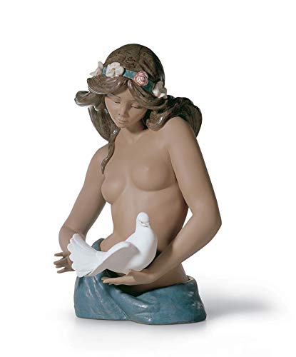 Lladró Sculture Contemplazione figura gres donna nuda porcellana