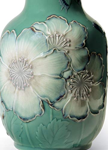 Lladró Accessori Vaso Alto Papaveri vaso verde 34x20 cm 01008648