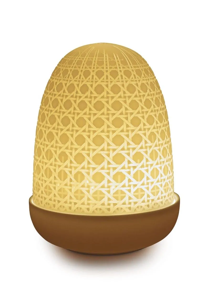 Lladró Wicker Dome 1023889 Lampada da Tavolo Cupola Bianca