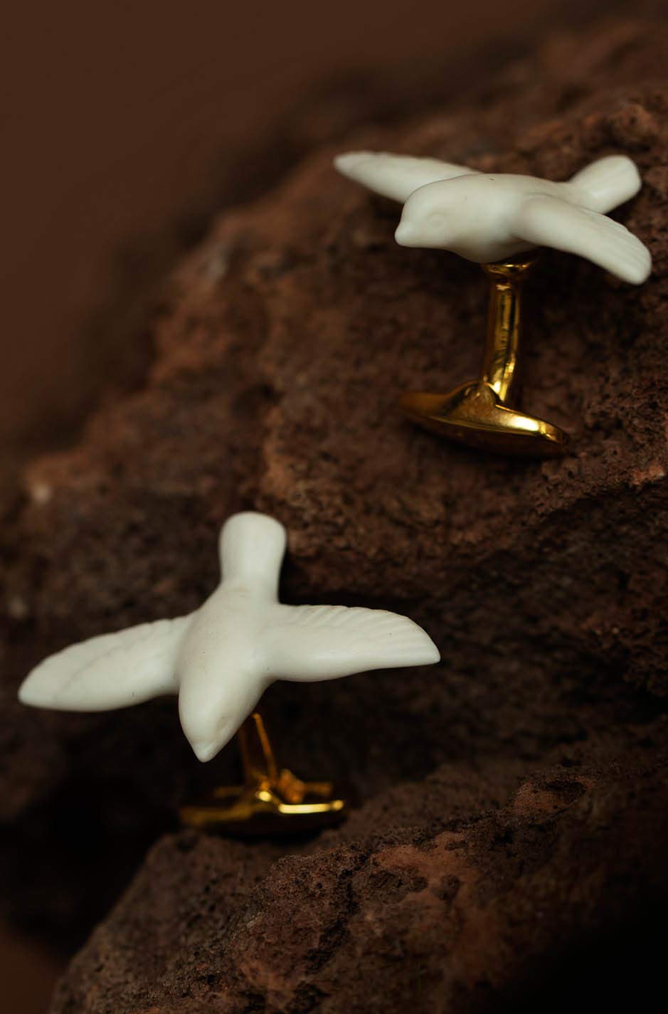 Lladró Gioielli Magic Forest gemelli porcellana uomo