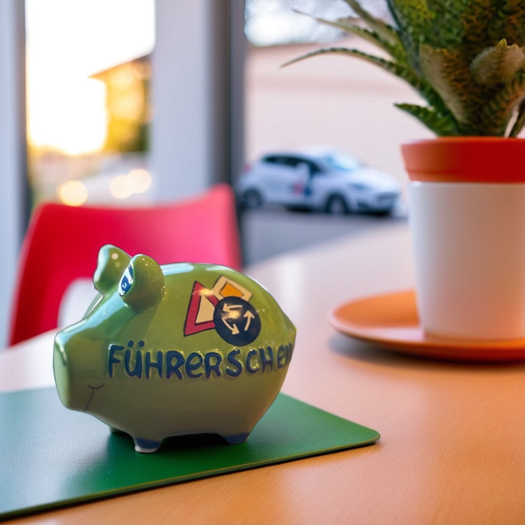 Sparschwein Kleinschweine Führerschein salvadanaio verde ceramica