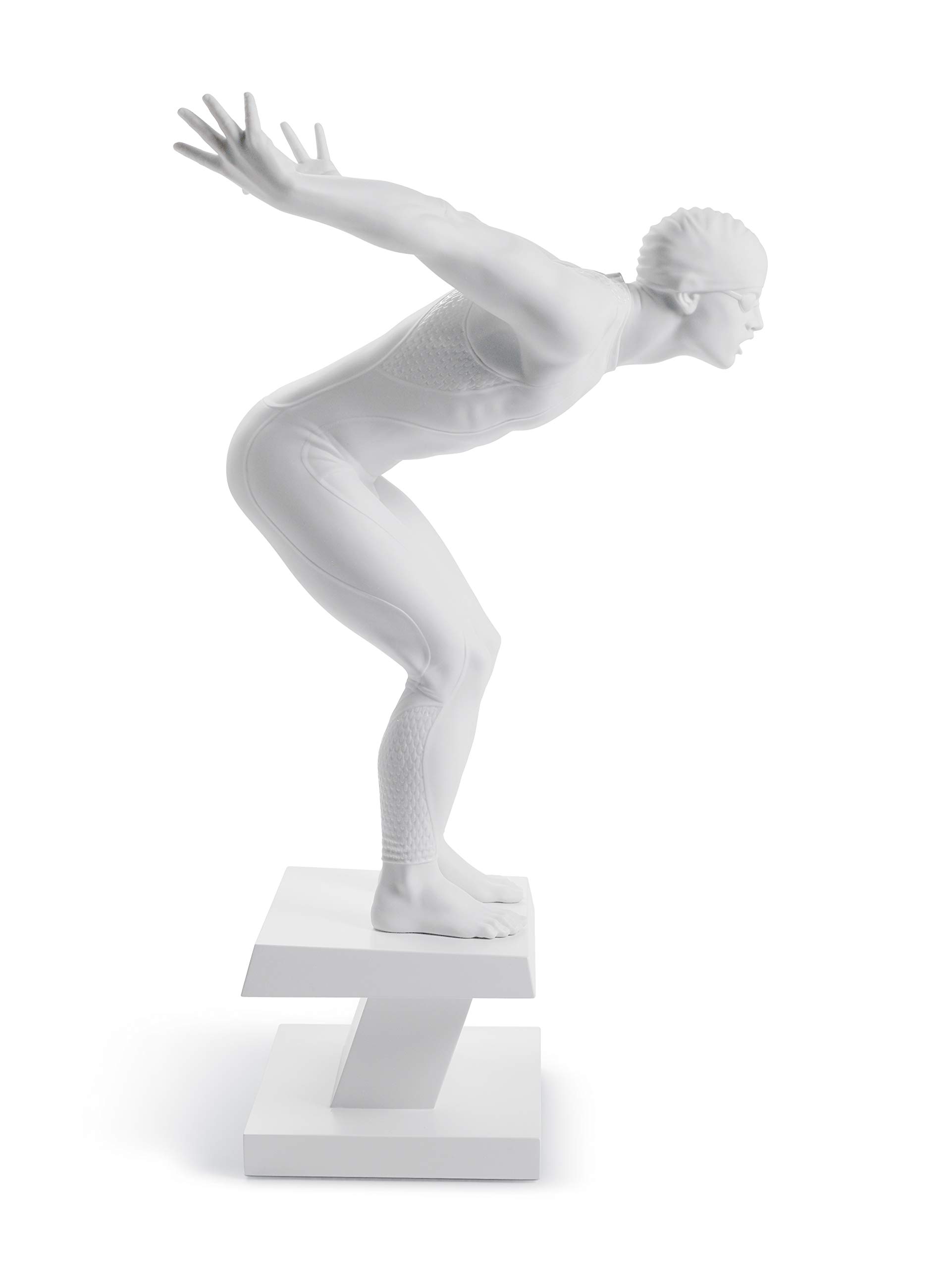 Lladró Nuotatore figurina porcellana uomo sport nuoto