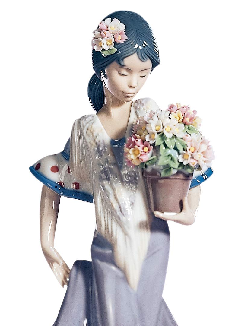 Lladró Sculture Gitana Flor Maria statuetta smaltata 24 cm