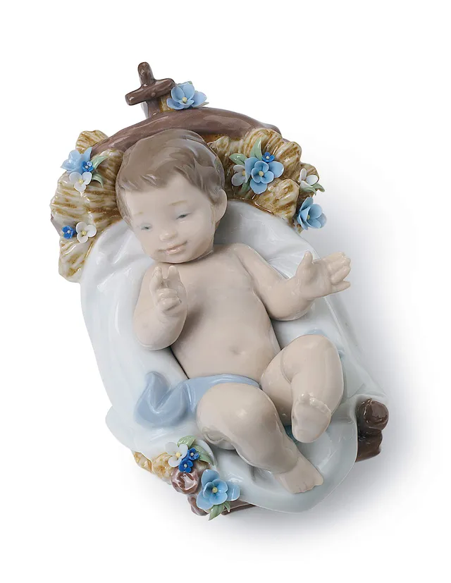 Lladró Sculture Bambino Gesù figurina in porcellana
